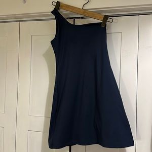 Girlfriend Collective Bianca One Shoulder Dress